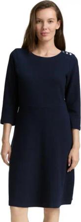 TOM TAILOR Jerseykleid Sommerkleid mit Knopf-Details