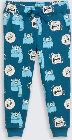 TOM TAILOR Jungen Basic Jogginghose mit Allover-Print, blau, Gemustert, Gr. 116/122