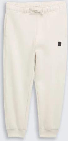 TOM TAILOR Jungen Basic Jogginghose, weiß, Uni, Gr. 134