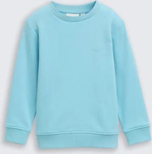 TOM TAILOR Jungen Basic Sweatshirt mit Print, blau, Uni, Gr. 92/98