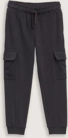 TOM TAILOR Jungen Cargo Jogginghose, grau, Uni, Gr. 104/110
