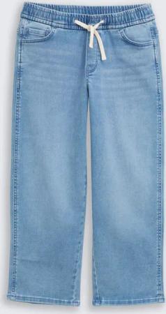 TOM TAILOR Jungen Chino Hose im Denim-Look, blau, Uni, Gr. 140