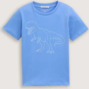 TOM TAILOR Jungen Glow-in-the-Dark T-Shirt, blau, Uni, Gr. 116/122