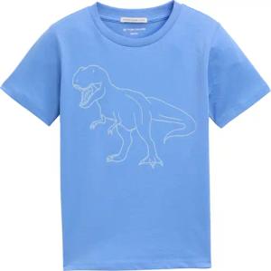 TOM TAILOR Jungen Glow-in-the-Dark T-Shirt, blau, Uni, Gr. 116/122
