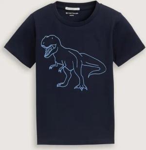 TOM TAILOR Jungen Glow-in-the-Dark T-Shirt, blau, Uni, Gr. 92/98