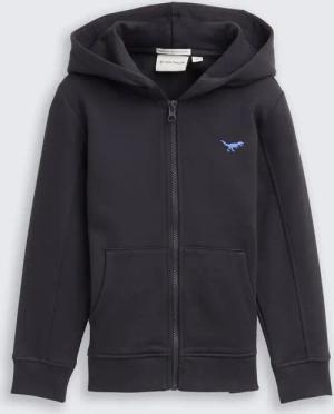 TOM TAILOR Jungen Hoodie Sweatjacke mit Stickerei, grau, Uni, Gr. 92/98