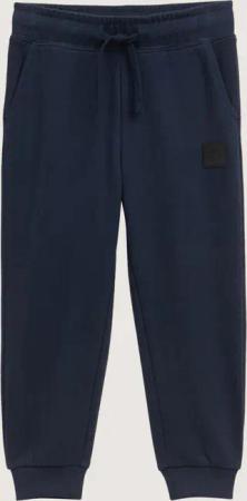 TOM TAILOR Jungen Jogginghose mit Badge-Detail, blau, Uni, Gr. 128/134