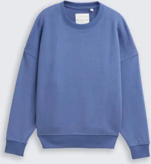 TOM TAILOR Jungen Oversize Sweatshirt mit Rückenprint, blau, Uni, Gr. 128