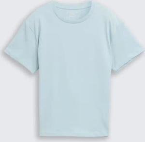 TOM TAILOR Jungen Oversize T-Shirt mit Rückenprint, blau, Uni, Gr. 140