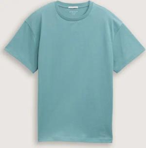 TOM TAILOR Jungen Oversize T-Shirt mit Rückenprint, grün, Uni, Gr. 140