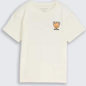 TOM TAILOR Jungen Oversize T-Shirt mit Rückenprint, weiß, Uni, Gr. 116/122