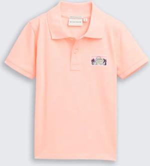 TOM TAILOR Jungen Piqué Poloshirt, rot, Uni, Gr. 128/134