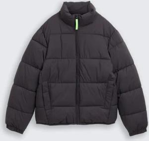 TOM TAILOR Jungen Puffer-Jacke mit Stehkragen, grau, Uni, Gr. 164