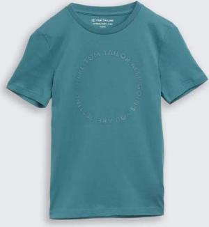 TOM TAILOR Jungen Slim Fit T-Shirt, grün, Uni, Gr. 140