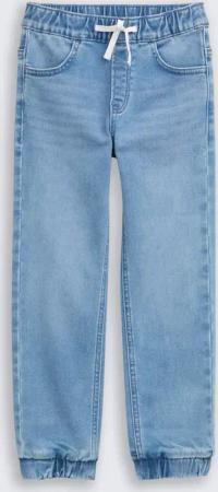 TOM TAILOR Jungen Straight Jeans mit Stretch, blau, Uni, Gr. 110