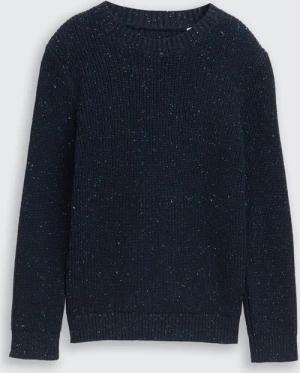 TOM TAILOR Jungen Strickpullover aus Noppengarn, blau, Uni, Gr. 164