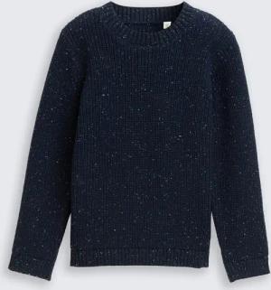 TOM TAILOR Jungen Strickpullover aus Noppengarn, blau, Uni, Gr. 92/98