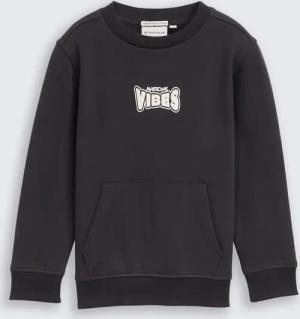 TOM TAILOR Jungen Sweatshirt mit Print, grau, Uni, Gr. 92/98