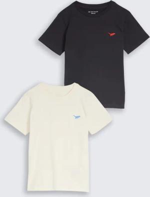 TOM TAILOR Jungen T-Shirt im 2er-Pack, weiß, Uni, Gr. 104/110