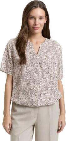 TOM TAILOR Klassische Bluse mit All-Over Print