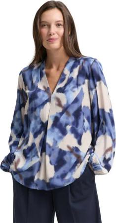 TOM TAILOR Klassische Bluse mit All-Over Print