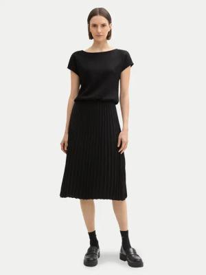 Tom Tailor Kleid für den Alltag 1043883 Schwarz Regular Fit