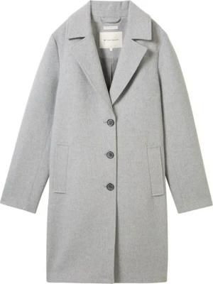 TOM TAILOR Kurzmantel long coat medium silver grey melange