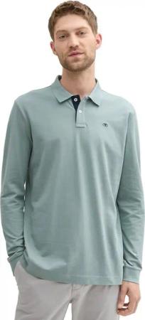 TOM TAILOR Langarm-Poloshirt mit Logo-Stickerei