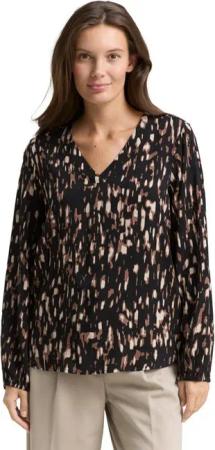 TOM TAILOR Langarmbluse mit All-Over Print