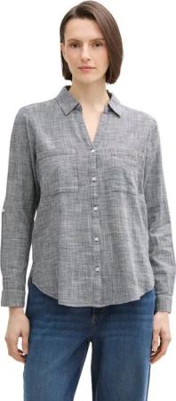 TOM TAILOR Langarmbluse mit Brusttaschen