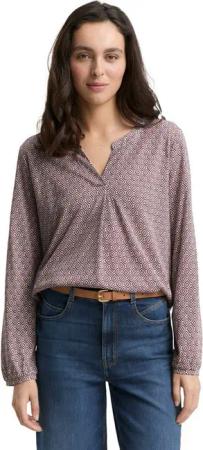 TOM TAILOR Langarmbluse mit grafischem Muster