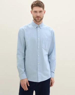 TOM TAILOR Langarmhemd Blusen & Shirts Regular Fit Hemd mit Brusttasche