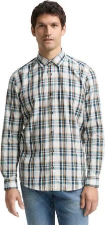 TOM TAILOR Langarmhemd mit Karomuster