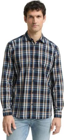 TOM TAILOR Langarmhemd mit Karomuster