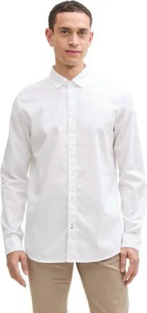 TOM TAILOR Langarmhemd mit Logo Stickerei