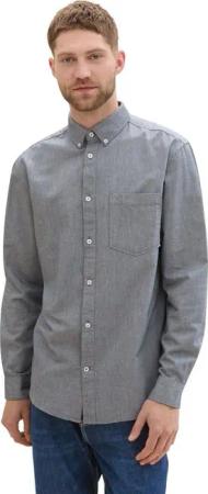 TOM TAILOR Langarmhemd Oxford mit Brusttasche