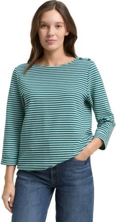 TOM TAILOR Langarmshirt mit Knöpfen an der Schulter