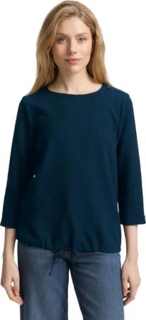 TOM TAILOR Langarmshirt mit Knöpfen an der Schulter