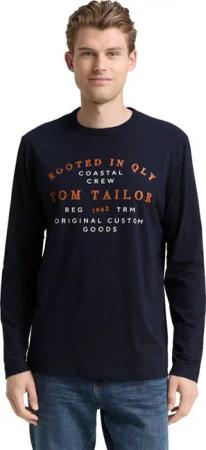 TOM TAILOR Langarmshirt mit Logo Schriftzug