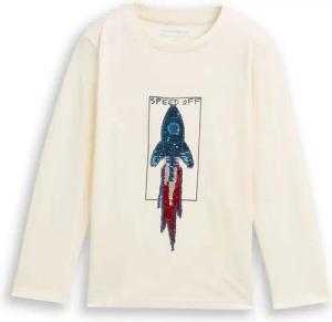 TOM TAILOR Langarmshirt mit Pailetten