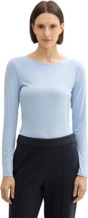 TOM TAILOR Langarmshirt mit U-Boot Ausschnitt