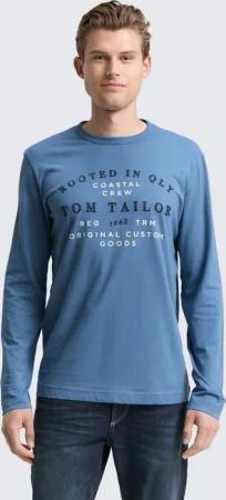 TOM TAILOR Langarmshirt T-Shirt Langarmshirt mit Logo-Print