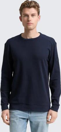 TOM TAILOR Langarmshirt T-Shirt Langarmshirt mit Waffelstruktur