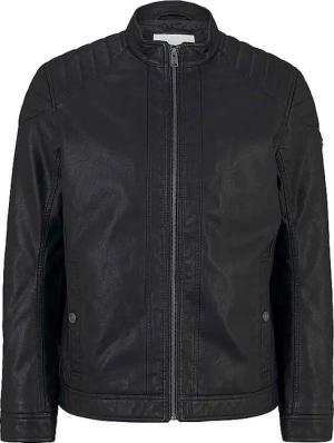 TOM TAILOR Lederjacke schwarz | XXXL