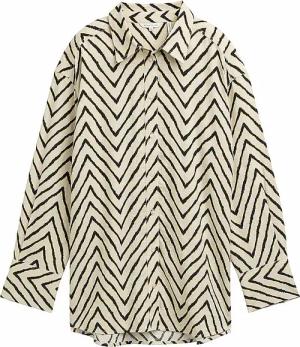 TOM TAILOR Leinenbluse  beige | 44