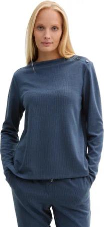 TOM TAILOR Longsweatshirt, mit Knöpfen an der Schulter