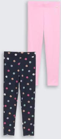 TOM TAILOR Mädchen Basic Leggings im 2-er Pack, rosa, Uni, Gr. 104/110