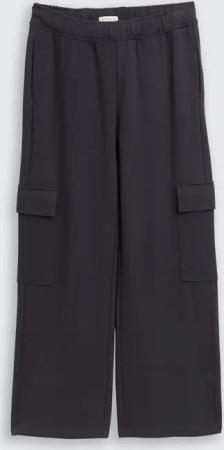 TOM TAILOR Mädchen Cargo Jogginghose, grau, Uni, Gr. 140