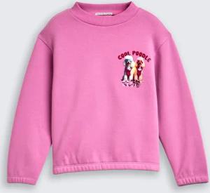 TOM TAILOR Mädchen Cropped Sweatshirt mit Wendepailletten, rosa, Uni, Gr. 116/122