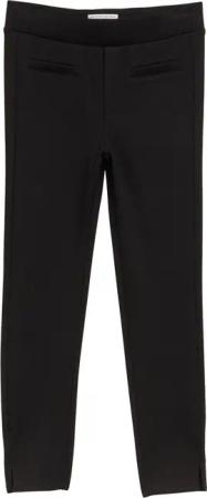 TOM TAILOR Mädchen Feste Leggings mit weichem Innenfutter, schwarz, Uni, Gr. 104/110